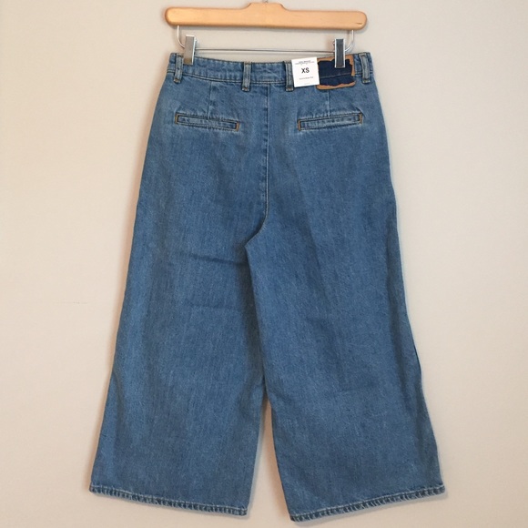 Zara 70’s culottes w/ high waist and wide legs - Picture 2 of 5